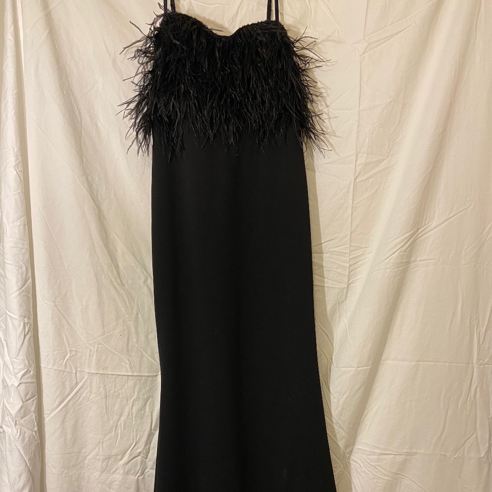 lulus floor length black dress